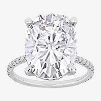 Womens 8 Ct.T.W. Lab Created White Moissanite 10K Gold Engagement Ring