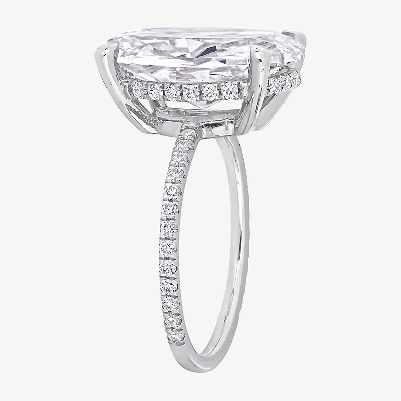 Womens 8 Ct.T.W. Lab Created White Moissanite 10K Gold Engagement Ring