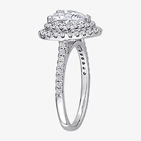 Womens 2 5/8 Ct. T.W. Lab Created White Moissanite 10K Gold Heart Engagement Ring
