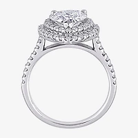 Womens 2 5/8 Ct. T.W. Lab Created White Moissanite 10K Gold Heart Engagement Ring