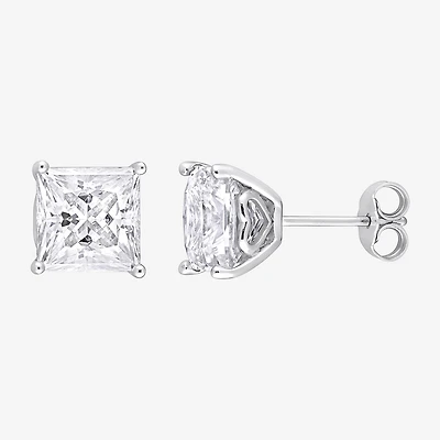6 CT. T.W. Lab Created White Moissanite Sterling Silver 9mm Stud Earrings
