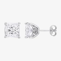 6 CT. T.W. Lab Created White Moissanite Sterling Silver 9mm Stud Earrings