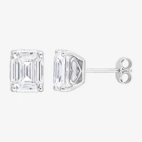 5 CT. T.W. Lab Created White Moissanite Sterling Silver 9.1mm Stud Earrings