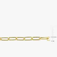 Womens 18K Gold Over Silver 20 Inch Link Necklace