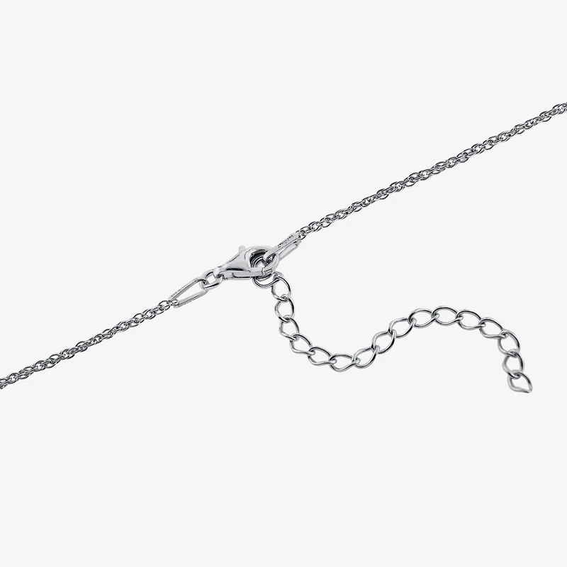 Bali Inspired Womens Sterling Silver Butterfly 16 Inch Pendant Necklace