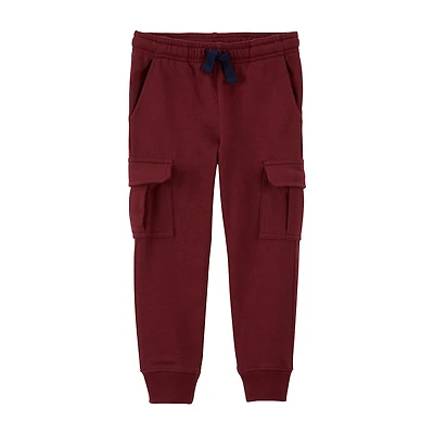 Carter's Toddler Boys DRAWSTRING WAIST Cuffed Regular Fit French Terry Jogger Pant