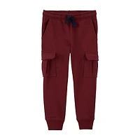 Carter's Toddler Boys DRAWSTRING WAIST Cuffed Regular Fit French Terry Jogger Pant