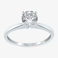 (F / VS2) Womens 1 CT. Lab-Grown White Diamond 14K Gold Round Solitaire Engagement Ring