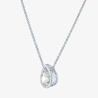 Diamond Addiction (G-H / Si2-I1) Womens 1 CT. T.W. Lab Grown White 14K Gold Pear 18 Inch Pendant Necklace
