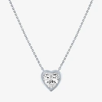 Diamond Addiction (G-H / Si2-I1) Womens 1 CT. T.W. Lab Grown White Diamond 14K Gold Heart 18 Inch Pendant Necklace