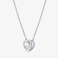 Diamond Addiction (G-H / Si2-I1) Womens 1 CT. T.W. Lab Grown White Diamond 14K Gold Heart 18 Inch Pendant Necklace