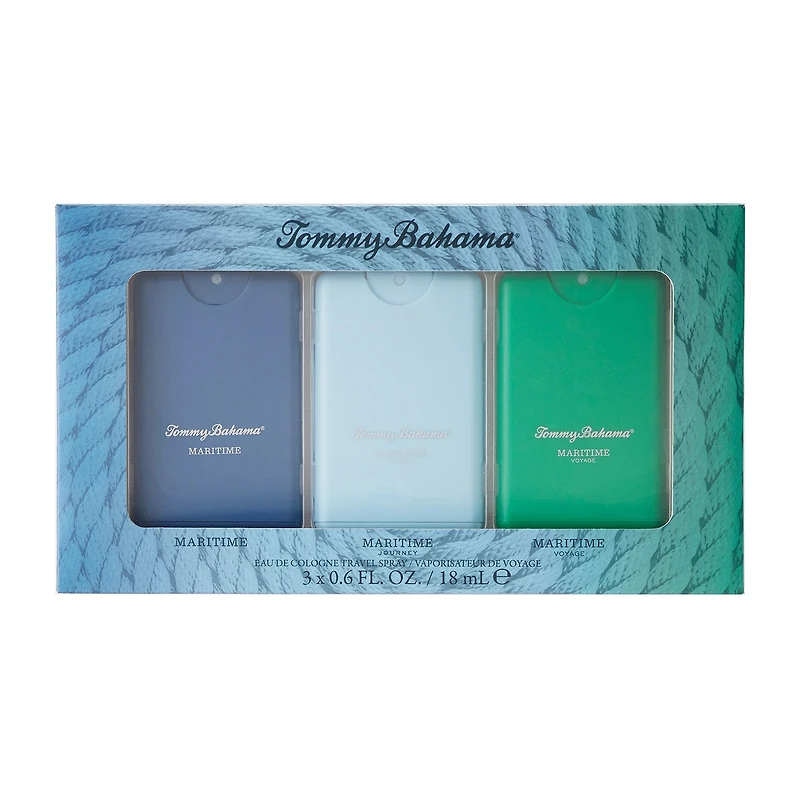 Tommy Bahama Maritime For Men Eau De Cologne 3-Pc Coffret Set ($45 Value)