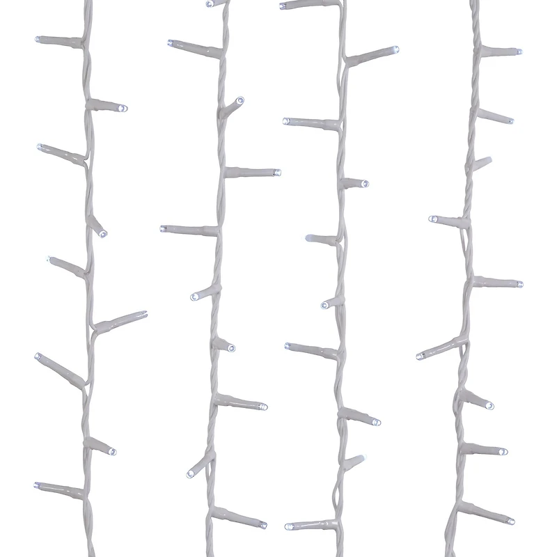Kurt Adler 600l 49.2-Foot White Led Rice String Lights