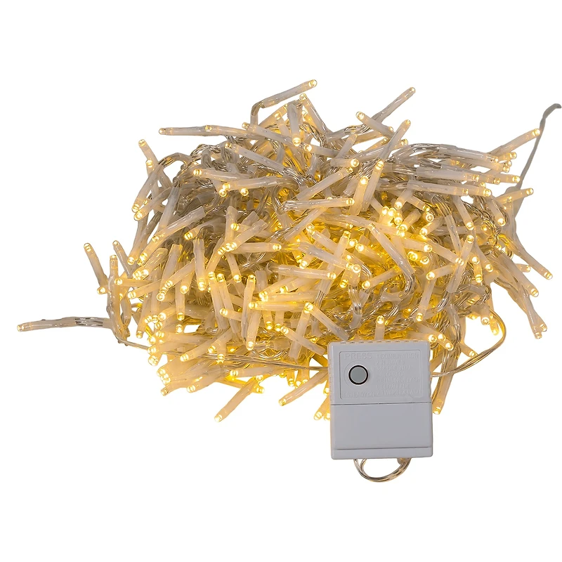 Kurt Adler 480 Light 15.7-Foot Warm White Led Cluster String Lights