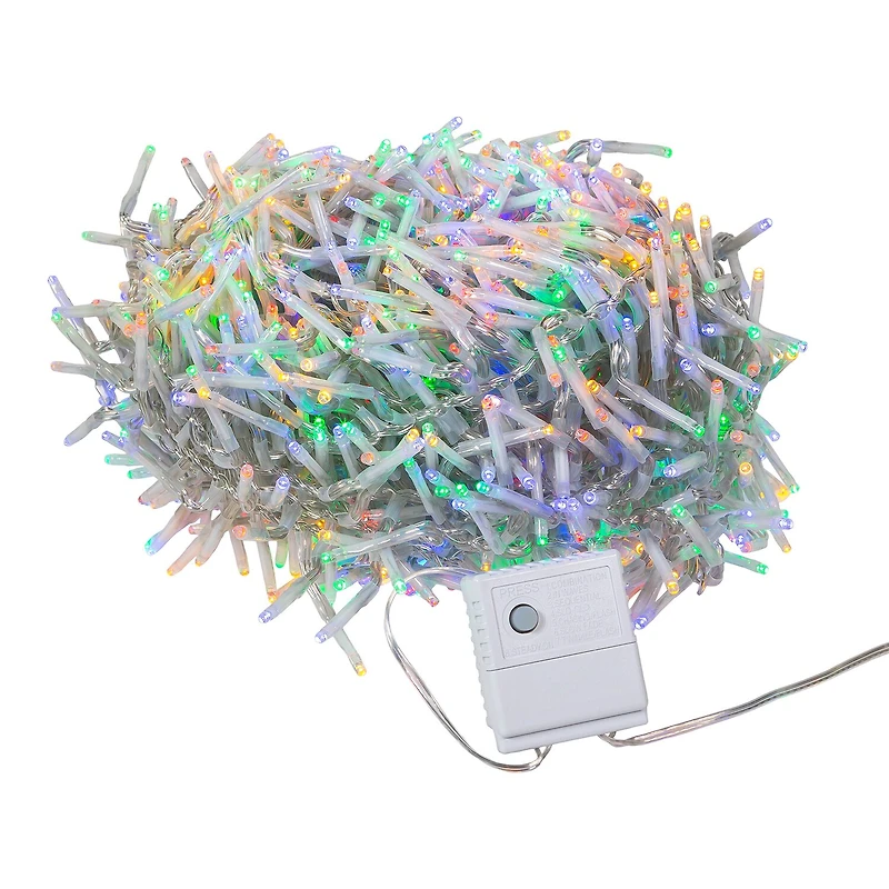 Kurt Adler 1000 Light 32.8-Foot Multi Led Cluster String Lights