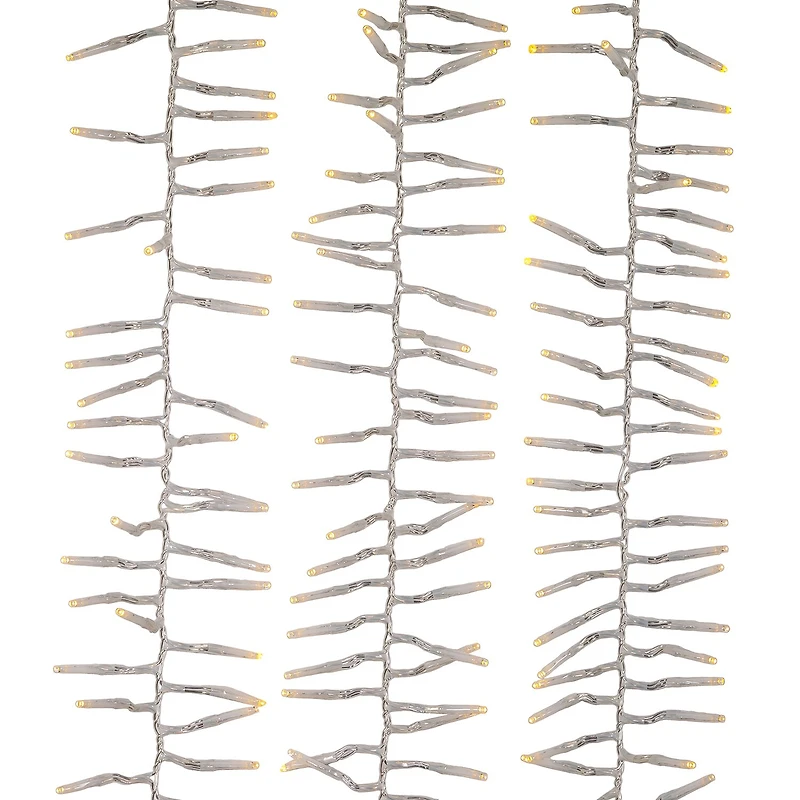 Kurt Adler 1000 Light 32.8-Foot White Led Cluster String Lights