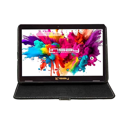LINSAY® 10.1 Octa Core 128Gb Android 15 Tablet Case