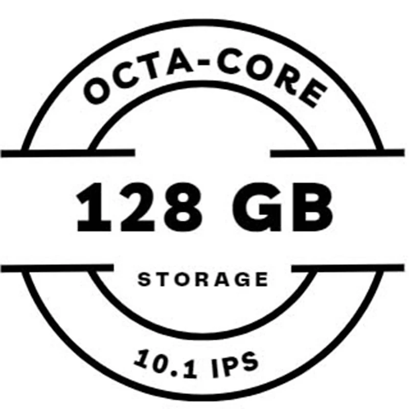 LINSAY® 10.1 Octa Core 128Gb Android 15 Tablet Ocean Case