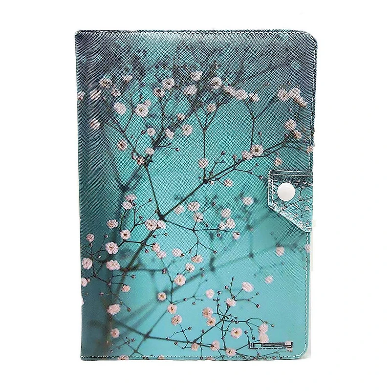 LINSAY® 10.1 Octa Core 128Gb Android 15 Tablet Flowers Case
