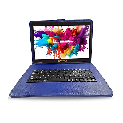 LINSAY® 10.1 Octa Core 128Gb Android 15 Tablet Keyboard