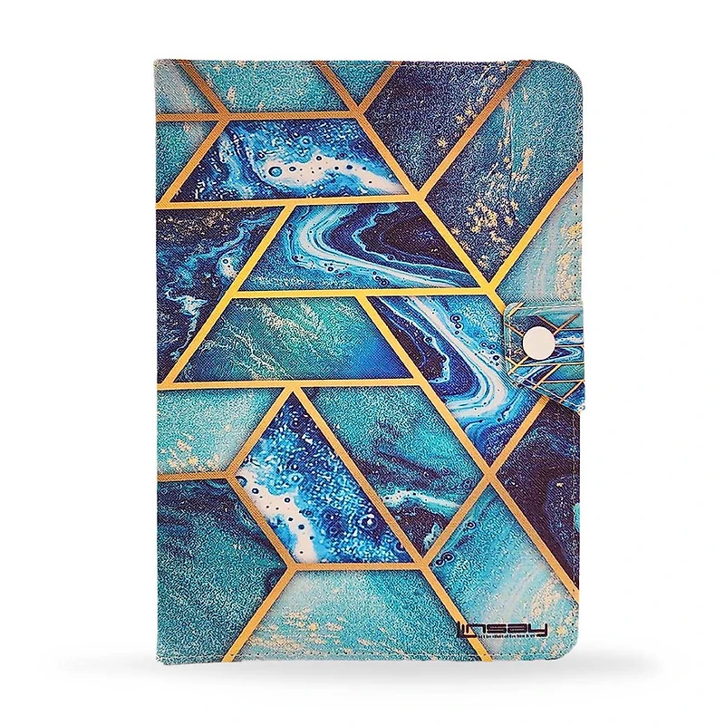 LINSAY® 10.1 Octa Core 128Gb Android 15 Tablet Art Shape Case