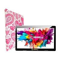 LINSAY® 10.1 Octa Core 128Gb Android 15 Tablet Love Shape Case