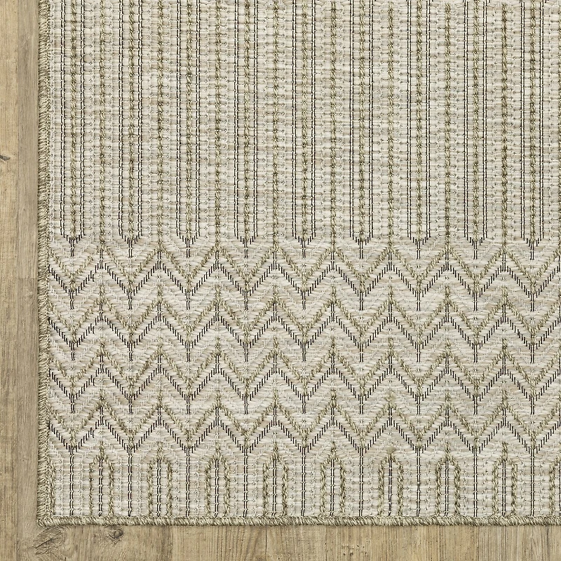 Covington Home Trinidad Woven Textured 22"X90" Indoor Outdoor Rectangular Runner