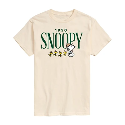 Mens Short Sleeve Peanuts Graphic T-Shirt