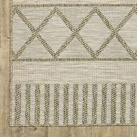 Covington Home Trinidad Geometric Stripes 22"X90" Indoor Outdoor Rectangular Runner