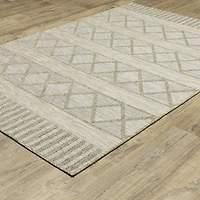 Covington Home Trinidad Geometric Stripes Indoor Outdoor Rectangular Area Rug