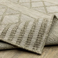 Covington Home Trinidad Geometric Stripes Indoor Outdoor Rectangular Area Rug