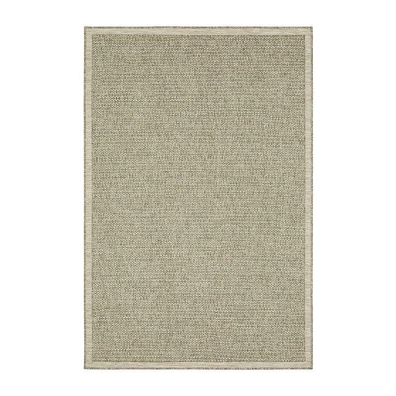 Covington Home Trinidad Textured Solid Indoor Outdoor Rectangular Area Rug