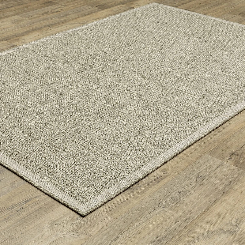 Covington Home Trinidad Textured Solid Indoor Outdoor Rectangular Area Rug