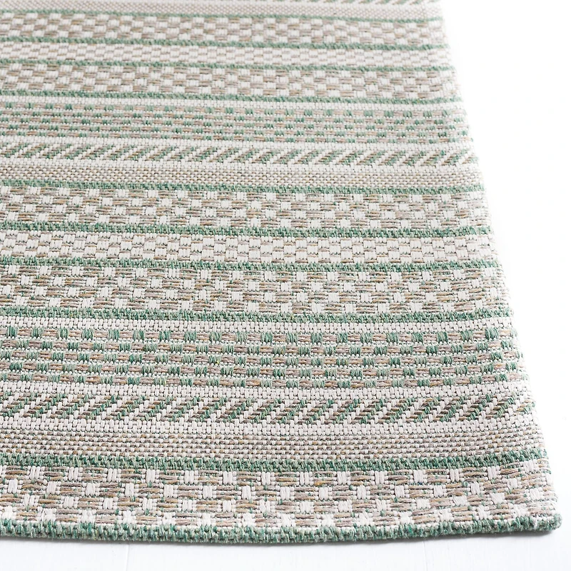 Martha Stewart Joan Stripe Water Resistant Indoor Rectangular Area Rug