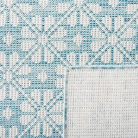 Martha Stewart Kalden Floral Water Resistant Indoor Rectangular Area Rug