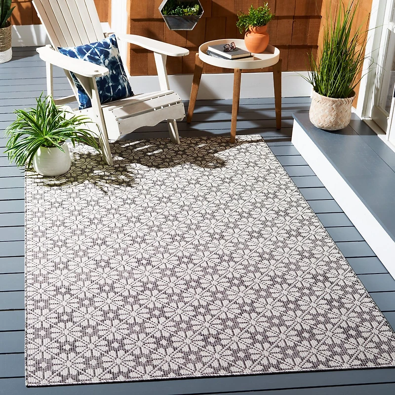 Martha Stewart Kalden Floral Water Resistant Indoor Rectangular Area Rug