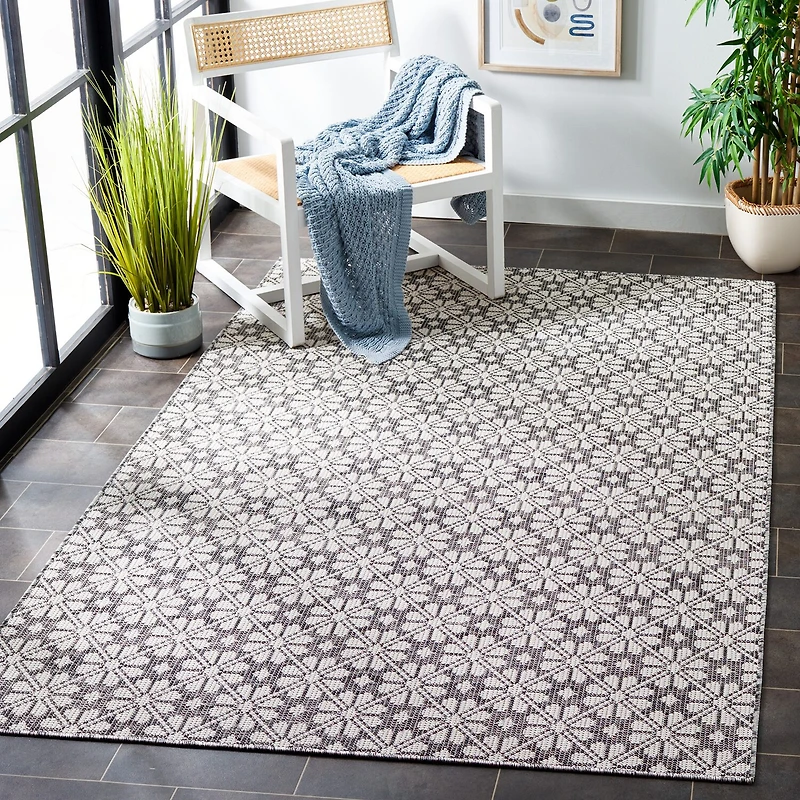 Martha Stewart Kalden Floral Water Resistant Indoor Rectangular Area Rug