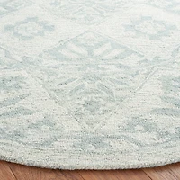 Martha Stewart Deena Floral Hand Tufted 7' X 7' Indoor Round Area Rug
