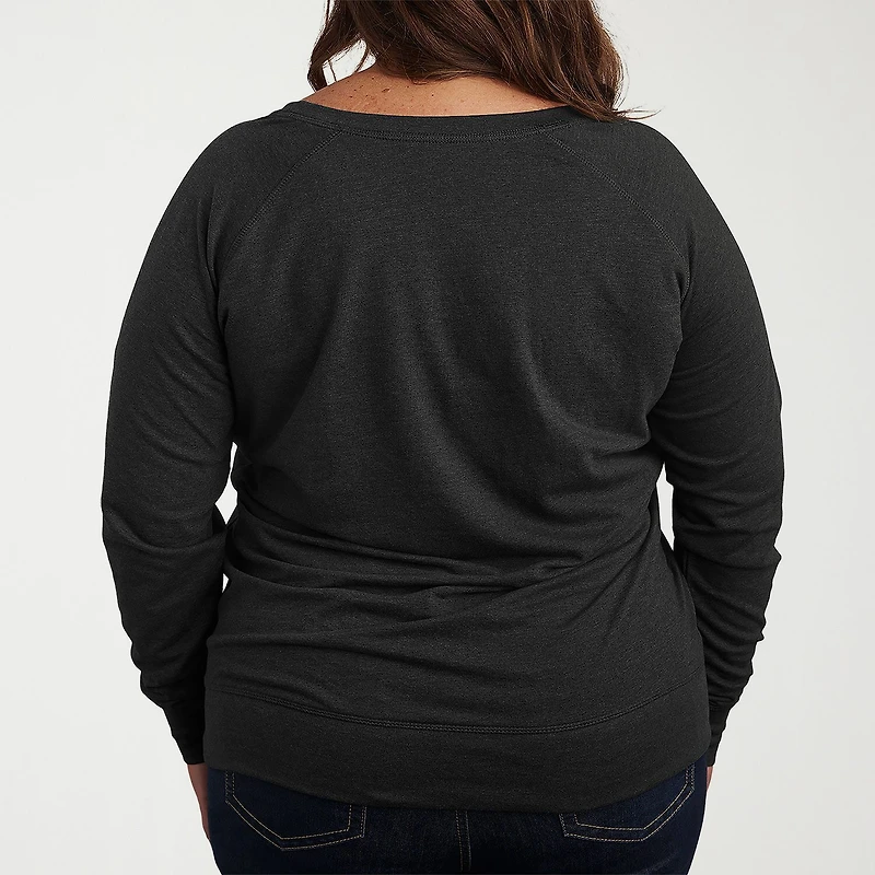 Nurse Womens Plus Crew Neck Long Sleeve T-Shirt