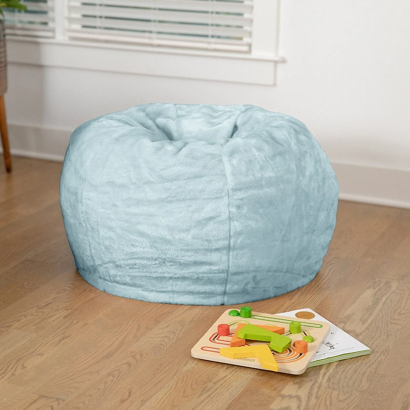 Dillion Bean Bag Furry Chair