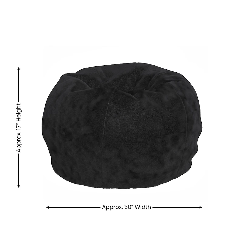 Dillion Bean Bag Furry Chair