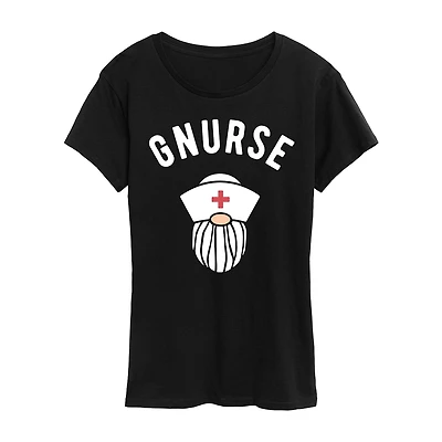 Nurse Womens Short Sleeve Regular Fit Graphic T-Shirt