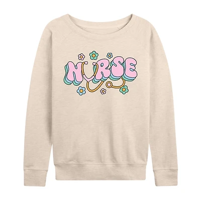 Nurse Womens Long Sleeve Regular Fit Graphic T-Shirt
