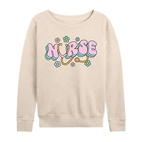 Nurse Womens Long Sleeve Regular Fit Graphic T-Shirt