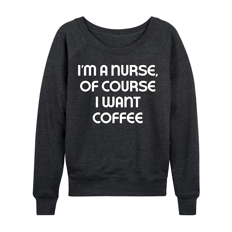 Nurse Womens Round Neck Long Sleeve Regular Fit Graphic T-Shirt