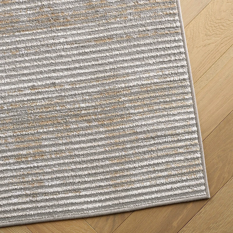 Martha Stewart Mila Stripe 6'7" X 6'7" Indoor Square Area Rug