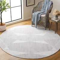 Martha Stewart Tony Geometric 6'7" X 6'7" Indoor Round Area Rug"