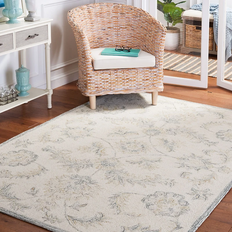 Martha Stewart Leia Floral Hand Tufted 36" X 60" Indoor Rectangle Accent Rug
