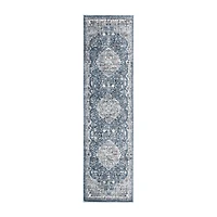 Martha Stewart Lois Bordered 26" X 72" Indoor Rectangle Runner