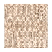 Martha Stewart Nell Bordered Woven 6' X 6' Indoor Square Area Rug